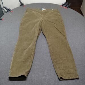 Old Navy Womens Pants 16 Tall OG Straight High Rise Secret Smooth Khaki Tan 16T